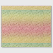 シトラスパンチグラデーション抽象芸術誕生日 ラッピングペーパー (フラット)