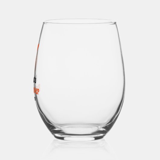 シトラスパーソナライズされたトローンベビーシャワーパーティーウィズウィズオブライヴ ステムなしワイングラス (左)