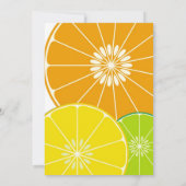 シトラスパーティの招待状 招待状 (裏面)