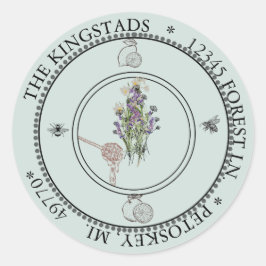 シトラスビーオンフラワー住所 シールラウンドカスタム ラウンドシール