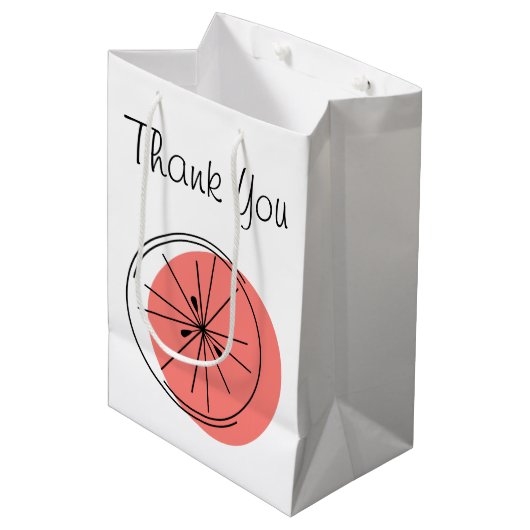 シトラスピンクサンキューユー抱き枕媒体 ミディアムペーパーバッグ (正面アングル)