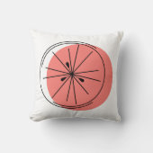 シトラスピンクスクウェア装飾用クッション クッション (正面)