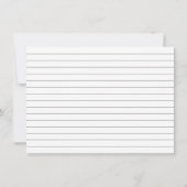 シトラスピンクフラワーズブライダルシャワーレシピカード 招待状 (裏面)