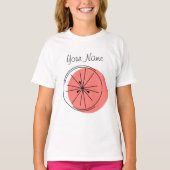 シトラスピンク名女子Tシャツ Tシャツ (正面)