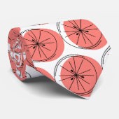 シトラスピンク数々のタイ ネクタイ (ロール)