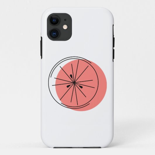 シトラスピンクiPhoneケース Case-Mate iPhoneケース (裏面)