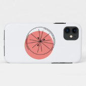 シトラスピンクiPhoneケース Case-Mate iPhoneケース (裏面(横))