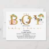 シトラスファームアニマルズワードベビーシャワー招待状 招待状 (正面)