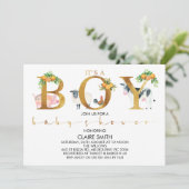 シトラスファームアニマルズワードベビーシャワー招待状 招待状 (スタンド正面)