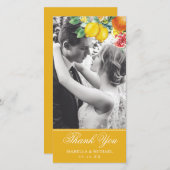 シトラスフォトボタニッ結婚クス サンキューカード (正面/裏面)