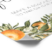 シトラスフラワーブーケバー ポスター (角)