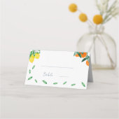 シトラスフランスの結婚のテーブル番号 プレイスカード (正面)