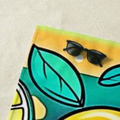 シトラスフルーツアートデザイン ビーチタオル (インサイチュ)