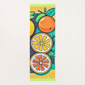 シトラスフルーツアートデザイン ヨガマット (裏面)