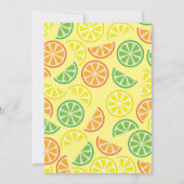 シトラスフルーツカラフル1st誕生日招待状 招待状 (裏面)