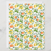 シトラスフルーツスクラップブック紙 (正面)