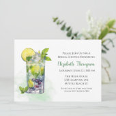 シトラスフルーツドリンクカクテルブライダルシャワー 招待状 (スタンド正面)