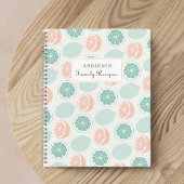 シトラスフルーツパーソナライズされたファミリーレシピブック ノートブック