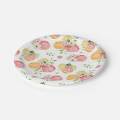 シトラスフルーツブライダルシャワー ペーパープレート (アングル)