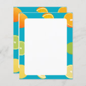 シトラスフルーツ紙 (正面/裏面)