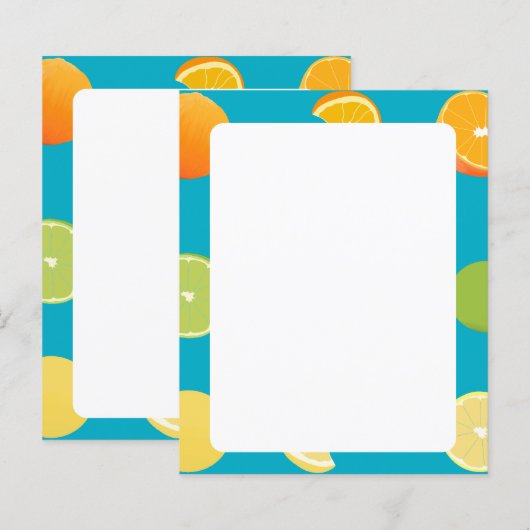 シトラスフルーツ紙 (正面/裏面)