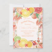 シトラスフルーツ&フラワーズブライダルシャワー 招待状 (正面)
