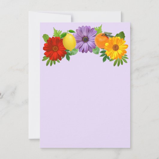 シトラスフローラガーデン結婚ポスト 招待状 (裏面)