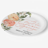 シトラスフローラサマーブライダルシャワー ペーパープレート (アングル)