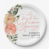 シトラスフローラサマーブライダルシャワー ペーパープレート (正面)