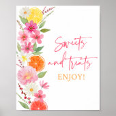 シトラスフローラスウィートトリートブライダルシャワー ポスター (正面)