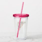 シトラスフローラフロリダ州シルエット アクリルタンブラー (裏面)