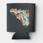 シトラスフローラフロリダ州シルエット 缶クーラー (正面)