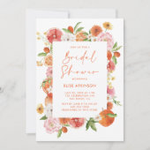 シトラスフローラブライダルシャワー 招待状 (正面)