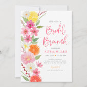 シトラスフローラレモンオレンジブライダルシャワーブランチ 招待状 (正面)
