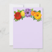 シトラスフローラ庭園の結婚式ウェルカムパーティー 招待状 (裏面)