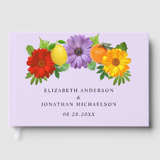 シトラスフローラ庭園の結婚式 ゲストブック (正面)