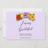 シトラスフローラ庭園の結婚式 サンキューカード (正面)