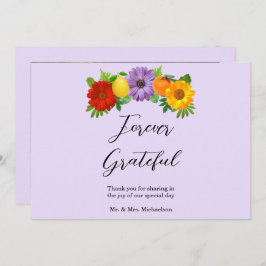 シトラスフローラ庭園の結婚式 サンキューカード