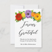 シトラスフローラ庭園の結婚式 サンキューカード (正面)