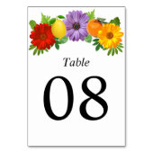 シトラスフローラ庭園の結婚式 テーブルナンバー (裏面)