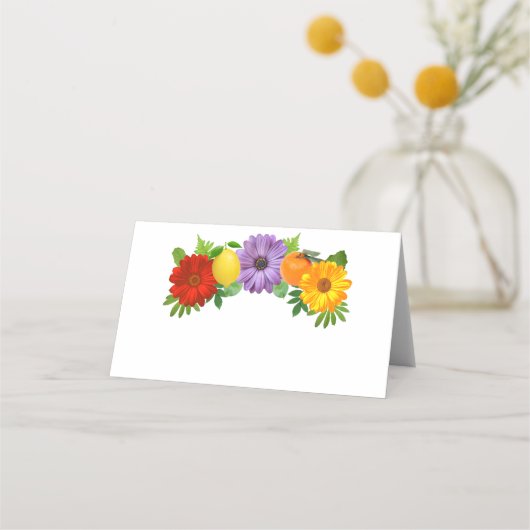 シトラスフローラ庭園の結婚式 プレイスカード (裏面)