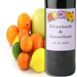 シトラスフローラ庭園の結婚式 ワインラベル