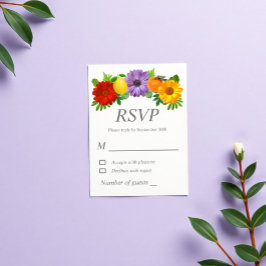 シトラスフローラ庭園の結婚式 出欠カード