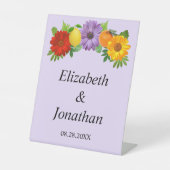 シトラスフローラ庭園の結婚式 台座サイン (正面)