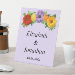 シトラスフローラ庭園の結婚式 台座サイン