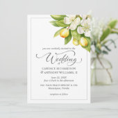 シトラスフローラ結婚式招待状 招待状 (スタンド正面)