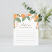 シトラスブライダルシャワーアドバイスカード (スタンド正面)