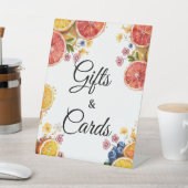 シトラスブライダルシャワーギフト&カード 台座サイン (インサイチュ)