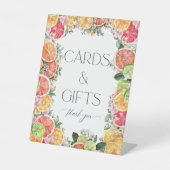 シトラスブライダルシャワーレシピカード 台座サイン (正面)