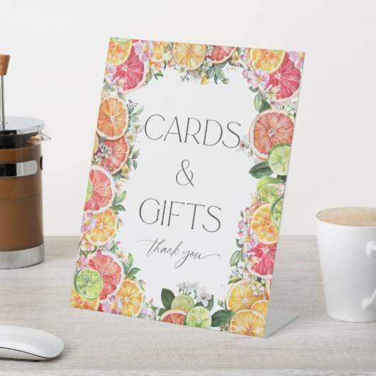 シトラスブライダルシャワーレシピカード 台座サイン (インサイチュ)